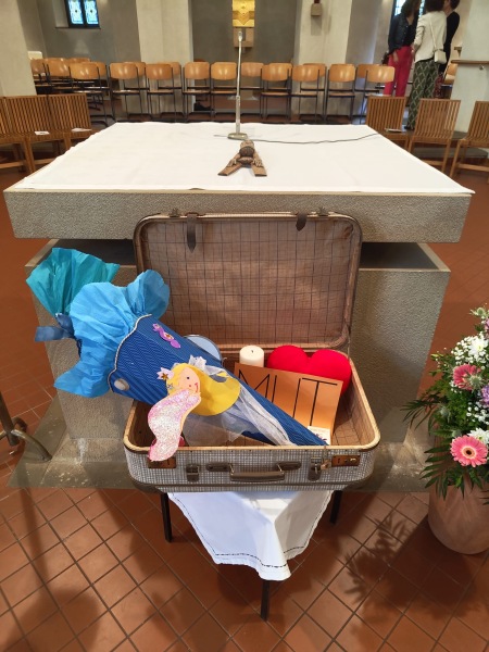Der Gottesdienst unter dem Motto "Ich packe meinen Koffer"