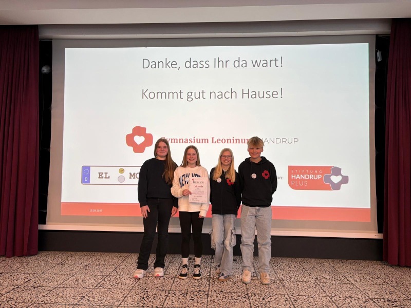 Unser Team Jg. 5/6 (Felia Lübken, Hannah Jasper, Henriette Lühn, Tom Blankmann (alle 6c)) - Platz 11