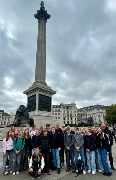 Klasse 8a am Trafalgar Square