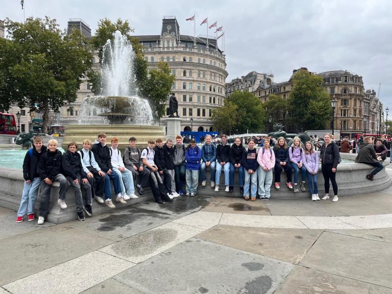 Klasse 8c am Trafalgar Square