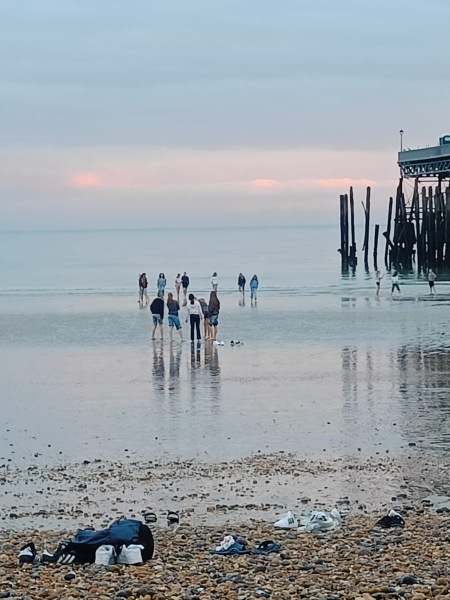 Am Strand von Hastings