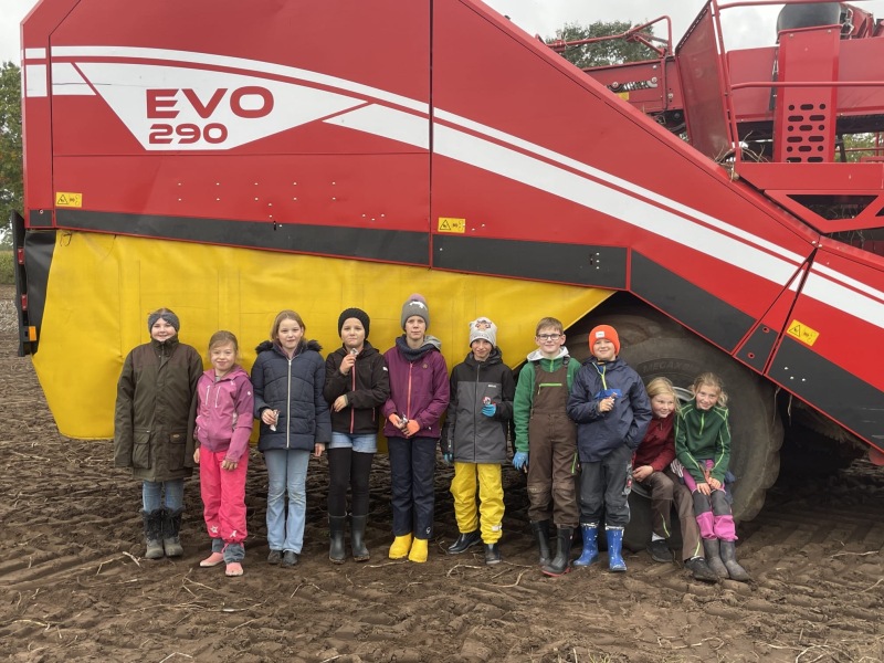 Erntedank-Aktionen der Klasse 5e