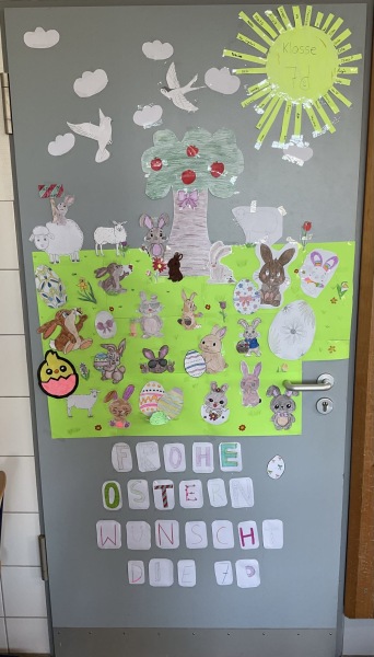 Bunte und kreative Gestaltung der "Hoffnungstüren"