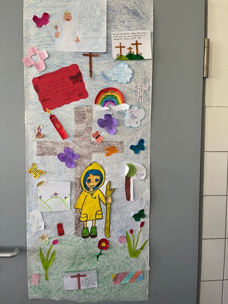 Bunte und kreative Gestaltung der "Hoffnungstüren"