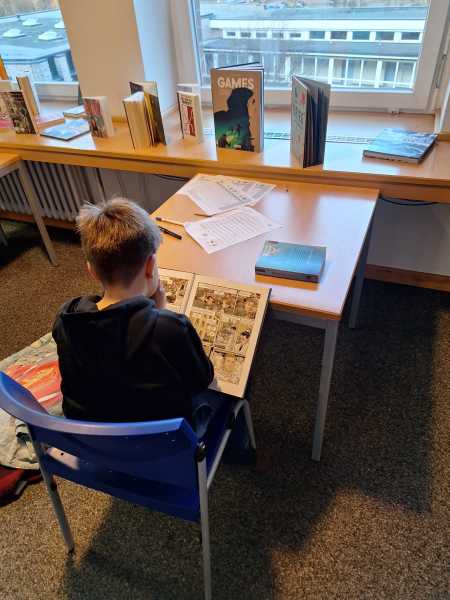 In der Bibliothek