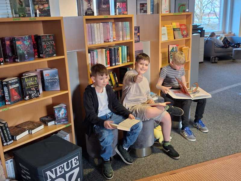 In der Bibliothek