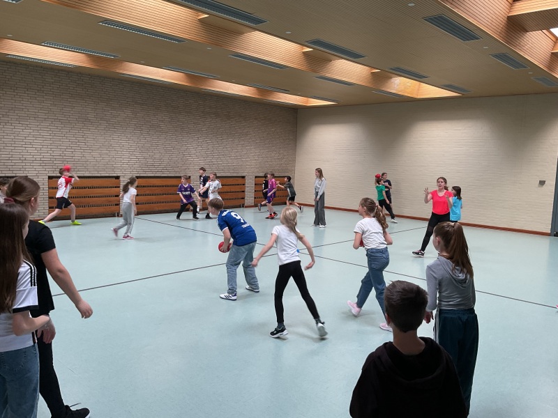 Und auch in der Gymnastikhalle wurde sich ausgepowert.
