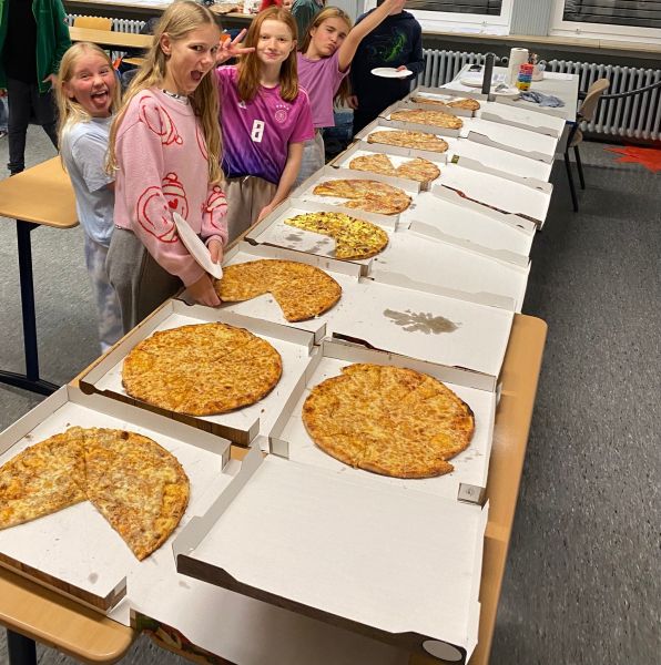 Ein köstliches Pizzabuffet!