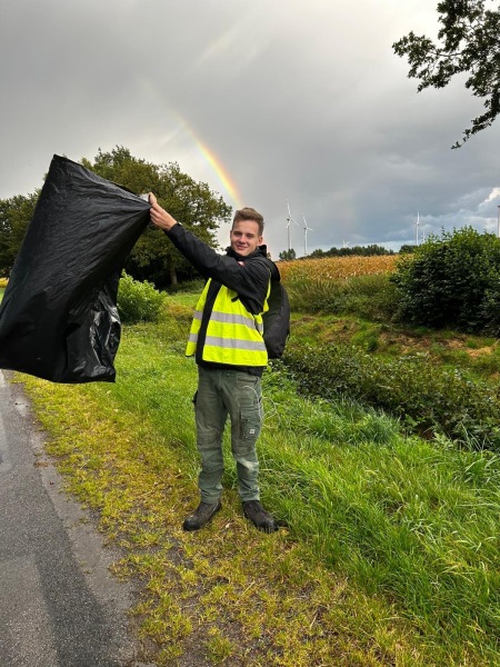 Müllsammelaktion der TG Heskamp