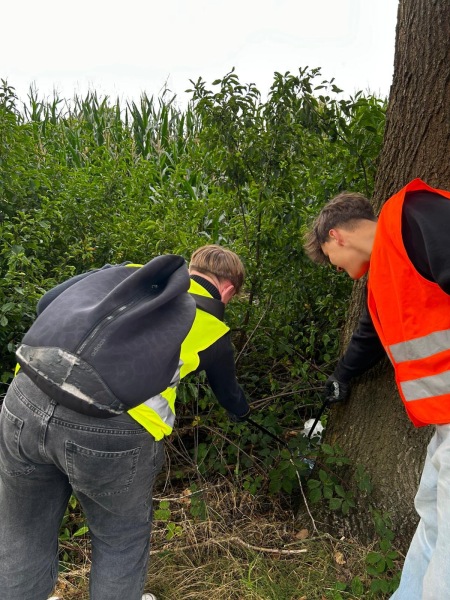 Müllsammelaktion der TG Heskamp
