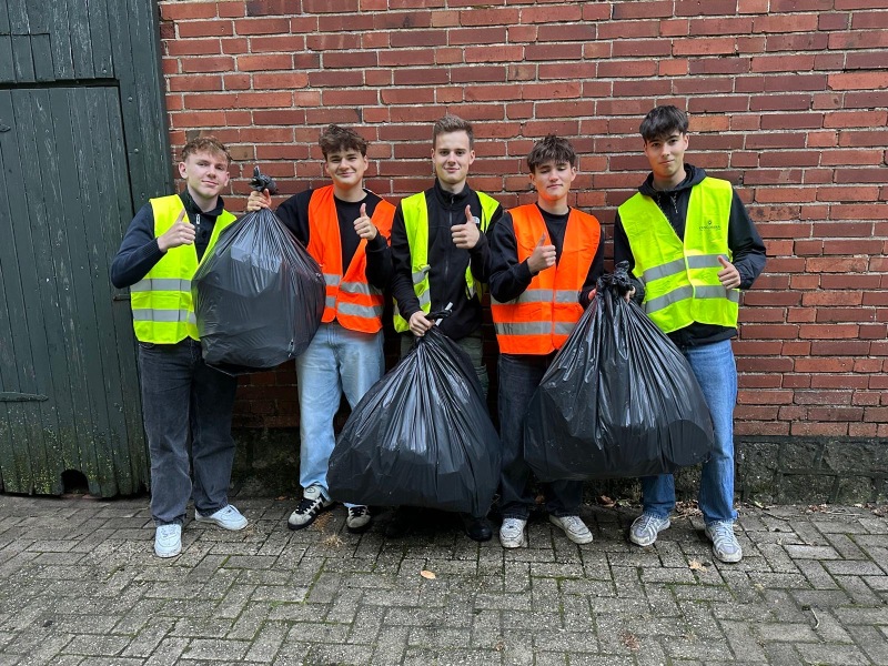 Müllsammelaktion der TG Heskamp