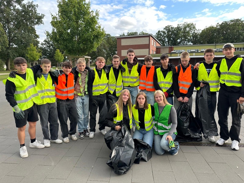 Müllsammelaktion der TG Heskamp