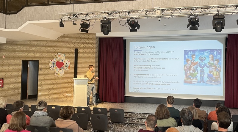 Lehrerfortbildung zum Einsatz von Künstlicher Intelligenz im Unterrichtsalltag