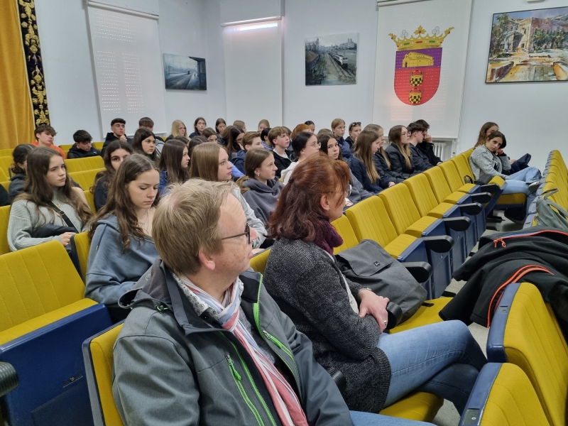 Im Rathaus bei der Bürgermeisteransprache