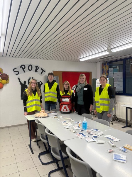 Auch unser Schulsanitätsdienst war wieder im Einsatz.