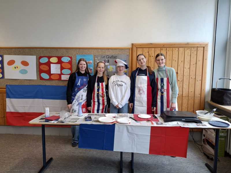 Es gab leckere Crêpes bei den Franzosen.