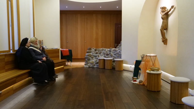 Der Meditationsraum bot einen Moment der Stille.