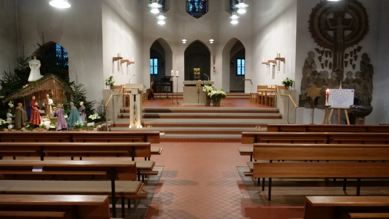Die Klosterkirche bildete einen würdigen Ort des Abschlusses.