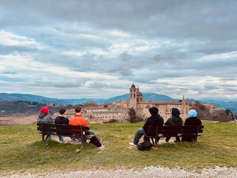 Blick auf die Altstadt von Urbino