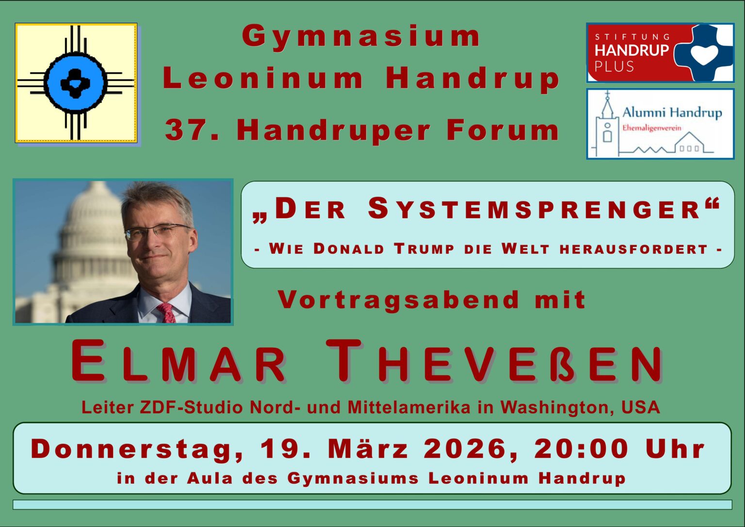 Handrup 37. Handruper Forum mit Elmar Theveßen – Gymnasium Leoninum Handrup